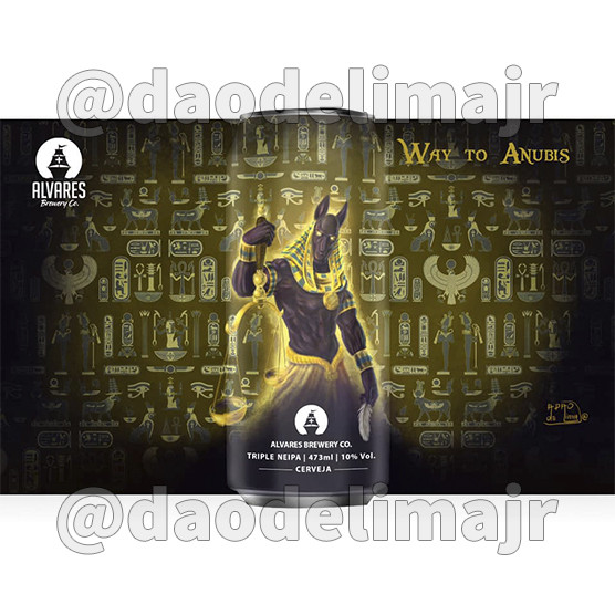 Cerveja Way to Anubis - Ilustração, Design, Mockup
